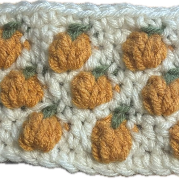 Crochet Pumpkin Coffee Cozies Set of 2 - Picture 3 of 3